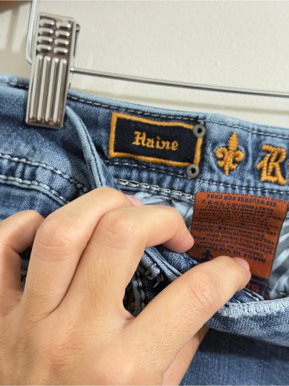 Rock Revival Jean Easy BootCut Retro City Luxury Haines Women EUC Size 36